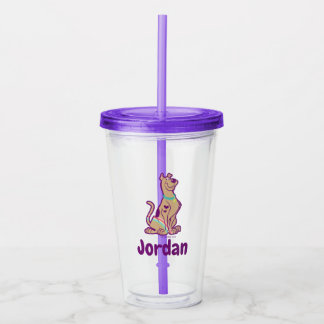 Verre En Acrylique Scooby-Doo arc-en-ciel