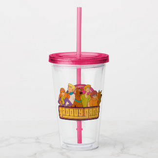 Verre En Acrylique Scooby-Doo | "Groovy Gang" Retro Cartoon Graphic