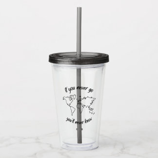 Verre En Acrylique Si Tu N'Y Vas Jamais, Tu Ne Le Sauras Jamais