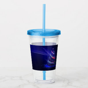 Verre En Acrylique Slippery Joe numériquement rendu sapin de Noël bea