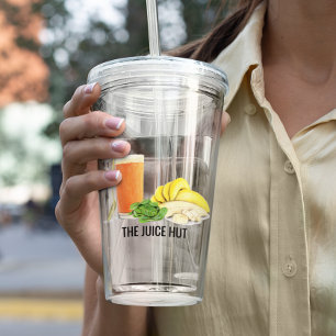 Verre En Acrylique Smoothie Juice Boutique d'affaires
