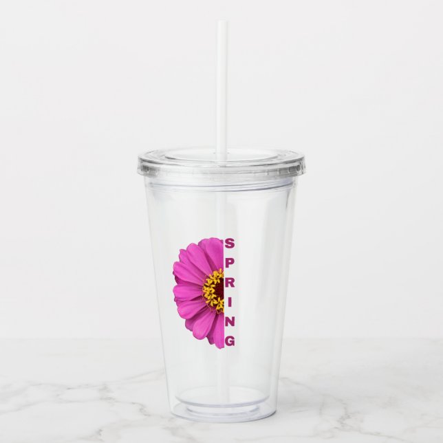 Verre En Acrylique Spring Floral Tumbler | Spring Acrylic Tumbler (Devant)