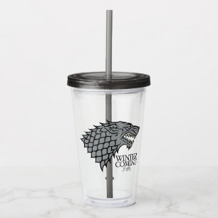 Verre En Acrylique Stark Sigil - L'Hiver Arrive