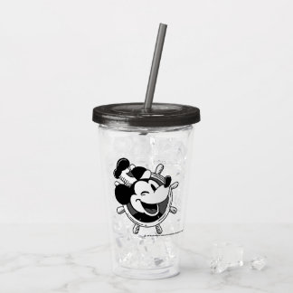 Verre En Acrylique Steamboat Willie Retro Tumbler