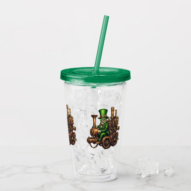 Verre En Acrylique Steampunk Leprechaun (Dos glace)