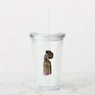 Verre En Acrylique Steampunk rose et or