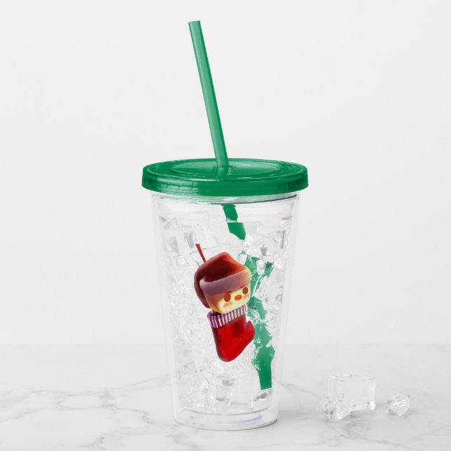 Verre En Acrylique Stockage de Noël (Devant glace)