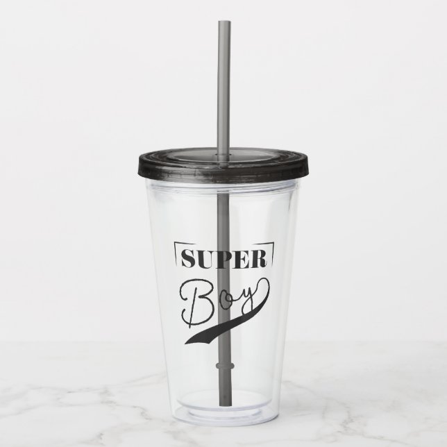 Verre En Acrylique Super Boy (Devant)