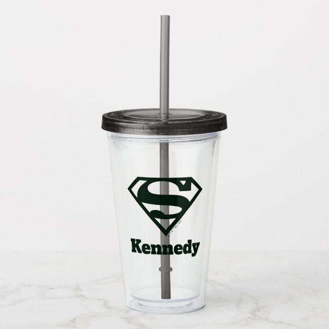 Verre En Acrylique Supergirl Solid S-Shield (Devant)