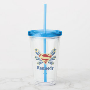 Verre En Acrylique Supergirl Stars S-Shield