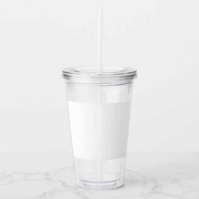 Verre En Acrylique Sur mesure 16oz, Clair (Devant)