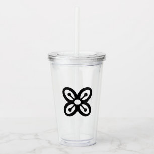Verre En Acrylique Symbole d'Afrique de l'Ouest (Abondance) Tumbler a