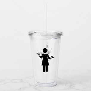 Verre En Acrylique Symbole de coiffeur