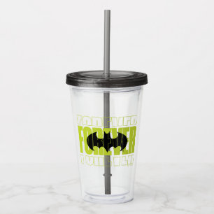 Verre En Acrylique Symbole de typographie de Batman