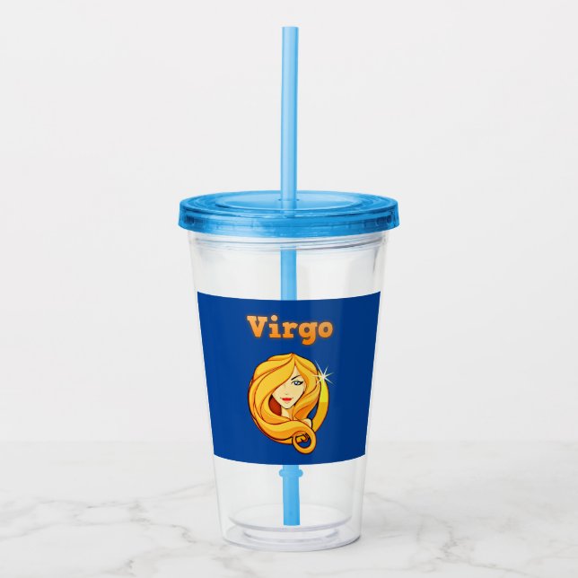 Verre En Acrylique Symbole Virgo  (Devant)