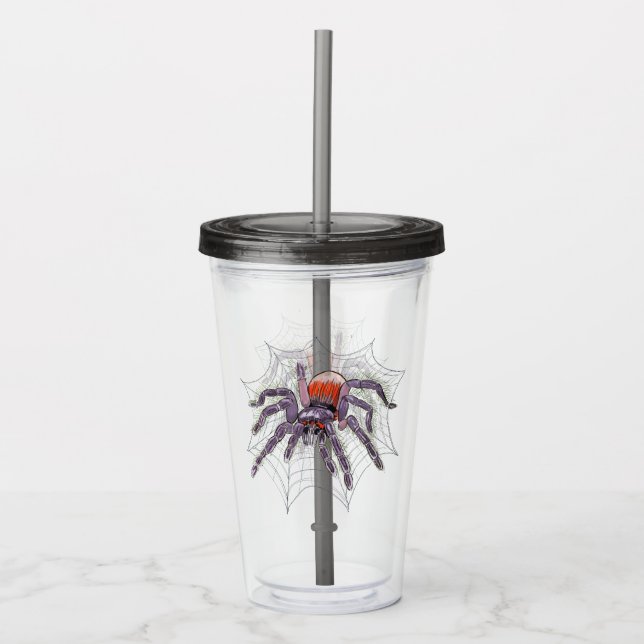 Verre En Acrylique Tarantula déplaisante dans l'oeuvre d'origine Web (Devant)