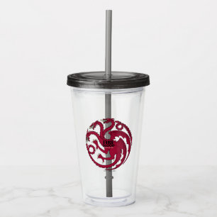 Verre En Acrylique Targaryen Sigil - Fire & Blood