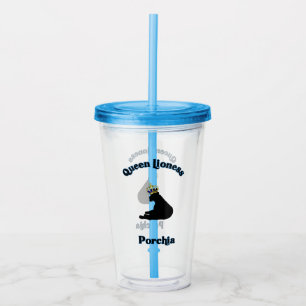 Verre En Acrylique Tasse de Porchia de lionne de la Reine