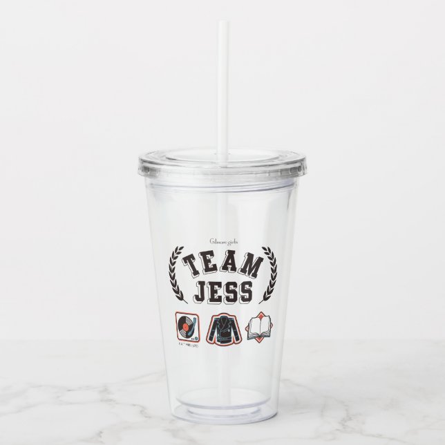 Verre En Acrylique Team Jess Gilmore Girls Design (Devant)