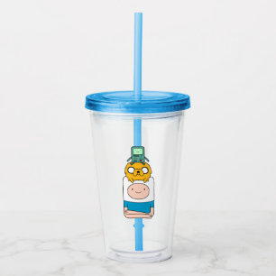 Verre En Acrylique Temps d'aventure   BMO, Jake & Finn