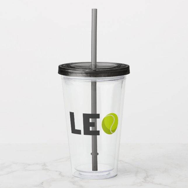 Verre En Acrylique Tennis de Leo (Devant)