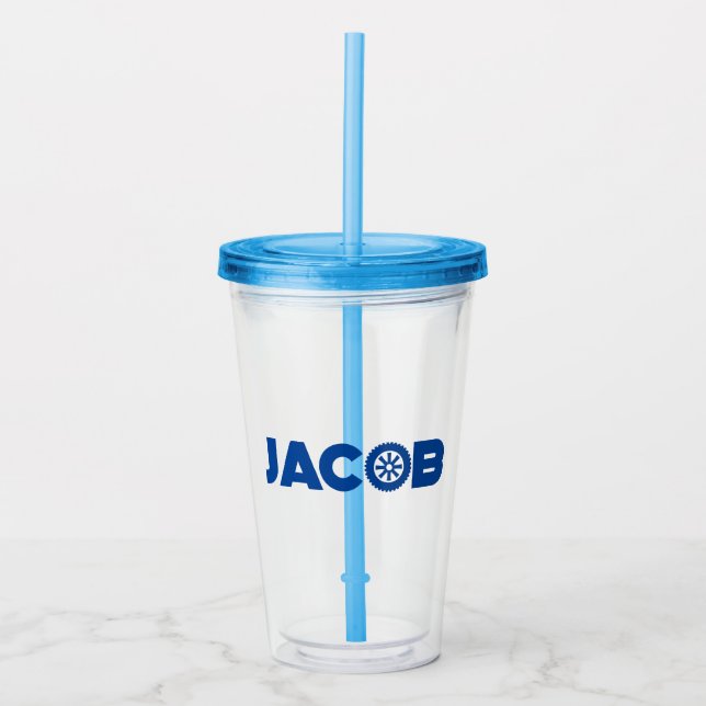 Verre En Acrylique Tête Jacob Petrol (Devant)