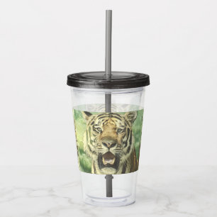 Verre En Acrylique tigre métallique