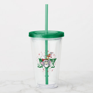 Verre En Acrylique Tom and Jerry Holiday Joy