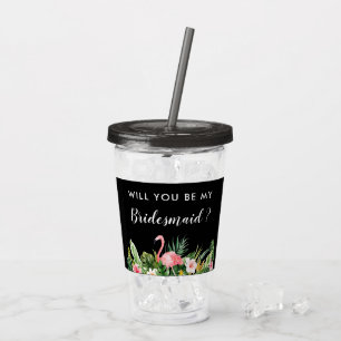 Verre En Acrylique Tropical Serez-Vous Ma Proposition De Servante D'I