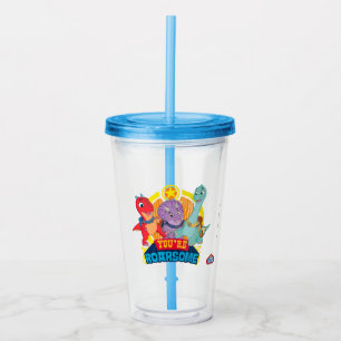 Verre En Acrylique Tu es Roarsome Dino Ranch