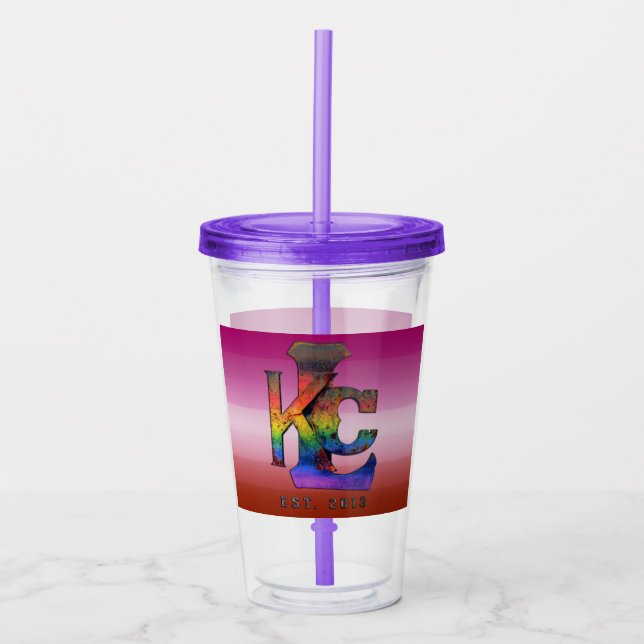 Verre En Acrylique Tumbler de la fierté lesbienne de KCL (Devant)