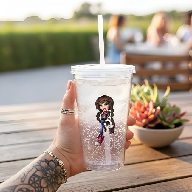 Verre En Acrylique Tumbler en acrylique Bratz (Créateur téléchargé)