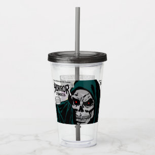 Verre En Acrylique Tumbler en acrylique Comics d'HORREUR des années 5