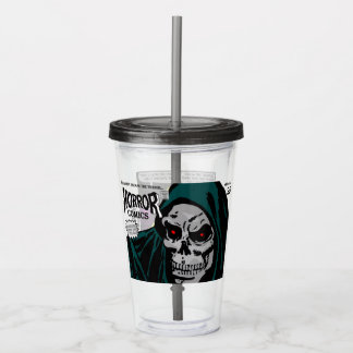 Verre En Acrylique Tumbler en acrylique Comics d'HORREUR des années 5