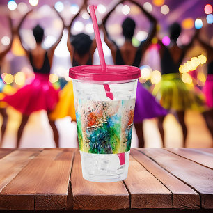 Verre En Acrylique Tumbler en acrylique danseuse personnalisée