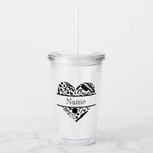 Verre En Acrylique Tumbler en acrylique personnalisé avec nom