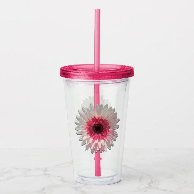 Verre En Acrylique Tumbler - Lollipop Daisy de melon (Devant)