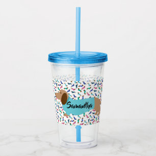 Verre En Acrylique Tumbler Pastel Dachshunds