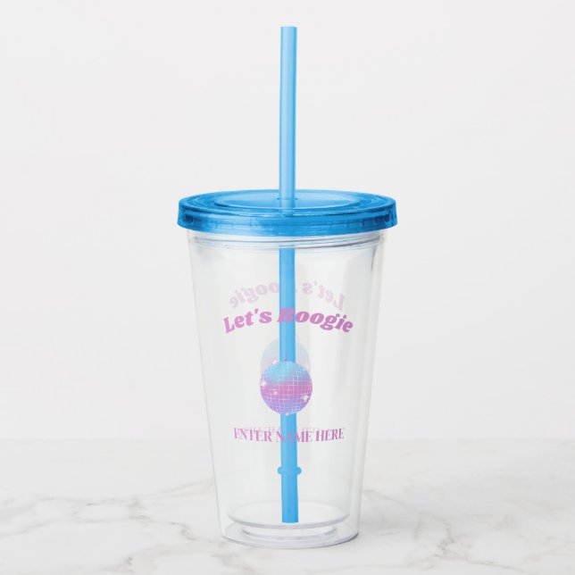 Verre En Acrylique Tumbler personnalisé pour enterrement de vie de je (Devant)