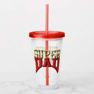 Verre En Acrylique Tumbler - "SUPER PAPA"