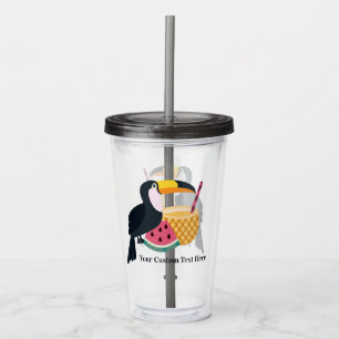 Verre En Acrylique Tumblers Toucan Illustration