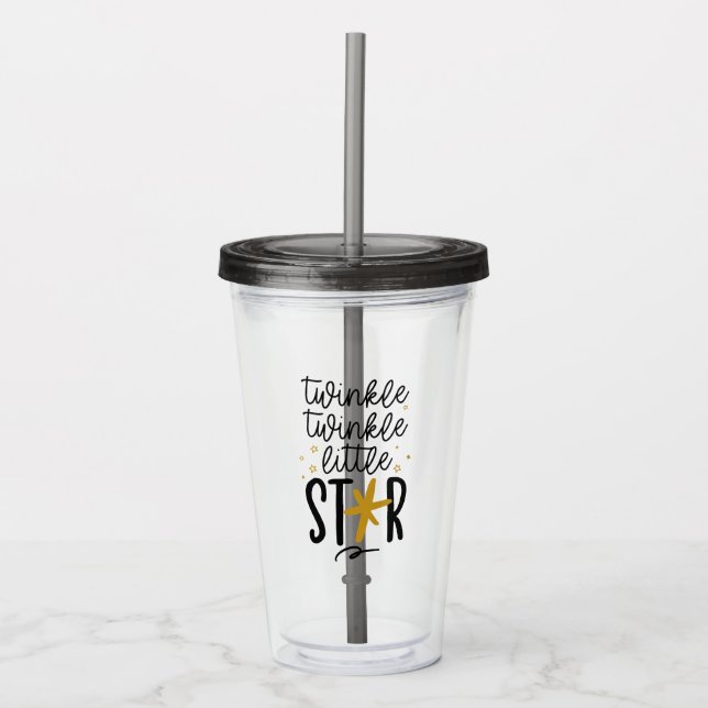Verre En Acrylique Twinkle Twinkle Little Star Doodle (Devant)