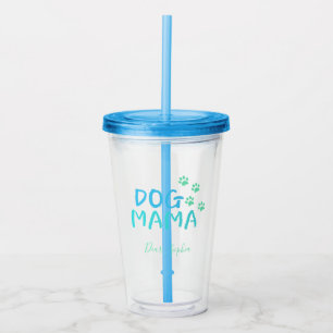 Verre En Acrylique Typographe bleu moderne pour la mère du meilleur