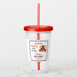 Verre En Acrylique Une Mignonne Petite Ladybug Est En Chemin De Baby