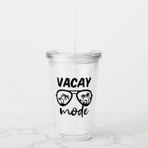 Verre En Acrylique Vacay Mode II - Vacances en famille