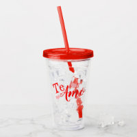 Vaso de acrílico - Te Amo - Personnalisable