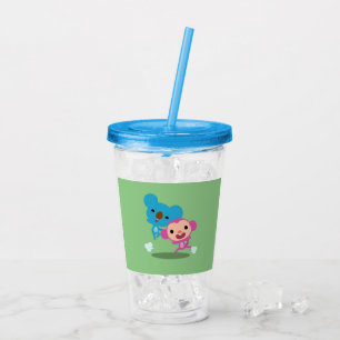 Verre En Acrylique Vert de culbuteur de Koby et de Momo