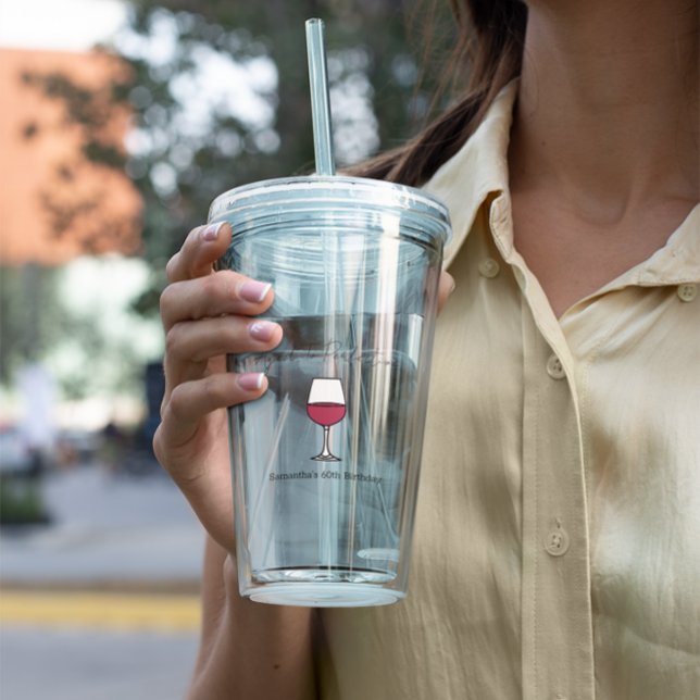 Verre En Acrylique Vin de la perfection 60e anniversaire (Créateur téléchargé)
