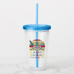 Verre En Acrylique Vintage Daddy Shark "Doo Doo Doo"