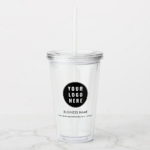 Verre En Acrylique Votre logo d'entreprise et votre site Web d'entrep